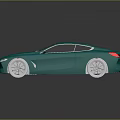 Sleek Green Sports Car With Modern Design Shiny Body And Alloy Wheels