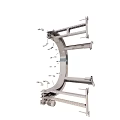 Industrial Metal Mechanical Frame Structure With Support Bars And Connectors