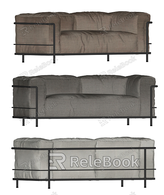 Modern double sofa model