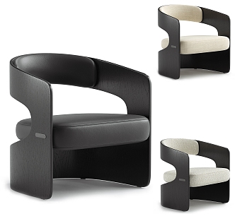 Miloti Minotti Lounge Chair Single Chair 3d model