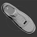 White Modern Sneakers With Perforated Toe Silver Accents Clean Design And Rubber Sole