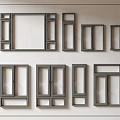 Modern windows combination windows glass windows floor-to-ceiling windows balcony windows bay windows bedroom windows sliding windows casement windows doors and windows 3d model