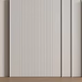 Modern Vertical Striped Light Colored Wall Paneling For Home Interior Wall Design 3d model