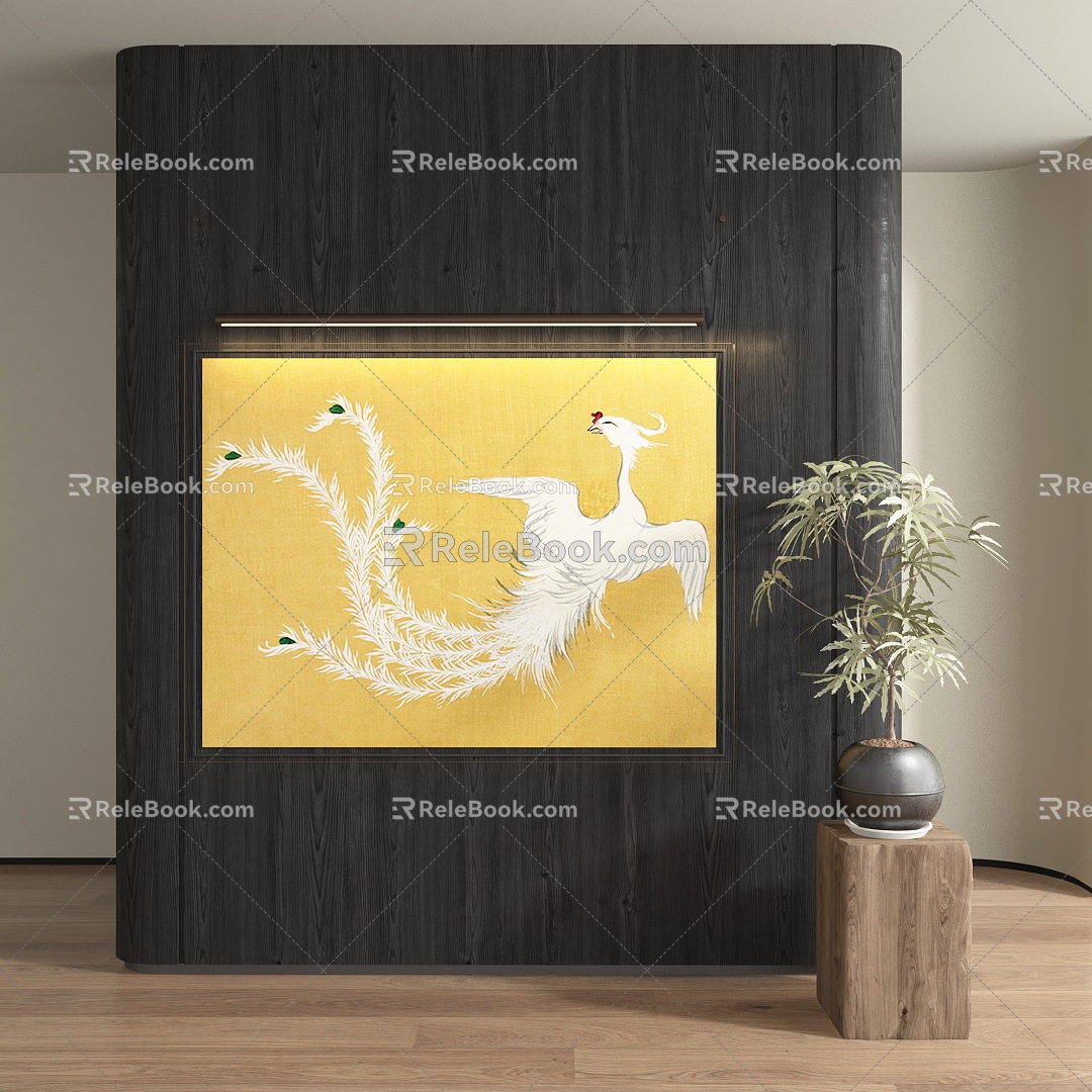 New Chinese Decorative Painting 3d model