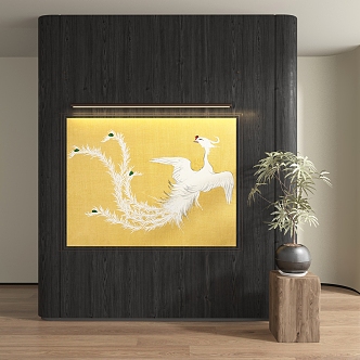 New Chinese Decorative Painting 3d model