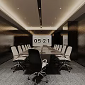 Modern Public Office Space Interior With Neat Desks Chairs Computers And Green Plants