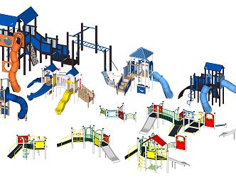 Modern Amusement Equipment Children's Amusement Park Activities Amusement Equipment 3d model