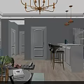Comfortable Upholstered Bar Chair For Fresh Light Toned Nordic Style Home Living Dining Area