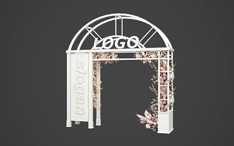 Jianou Arch Floral Arch 3d model