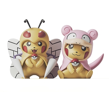 Modern Toy Pokémon Pikachu Toy Ornaments 3d model