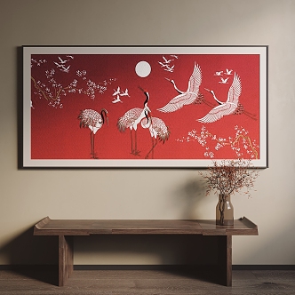 New Chinese Animal Painting Decorative Painting 3d model