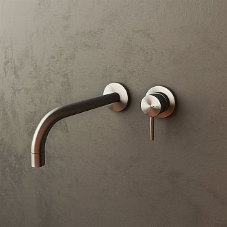 Modern faucet minimalist faucet wall out faucet 3d model