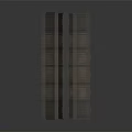 Cartoon Scene 3D Model Building With Brown Small Houses Multiple Windows And Wavy Roofs