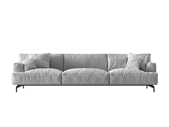 Modern three-seat sofa 3d model