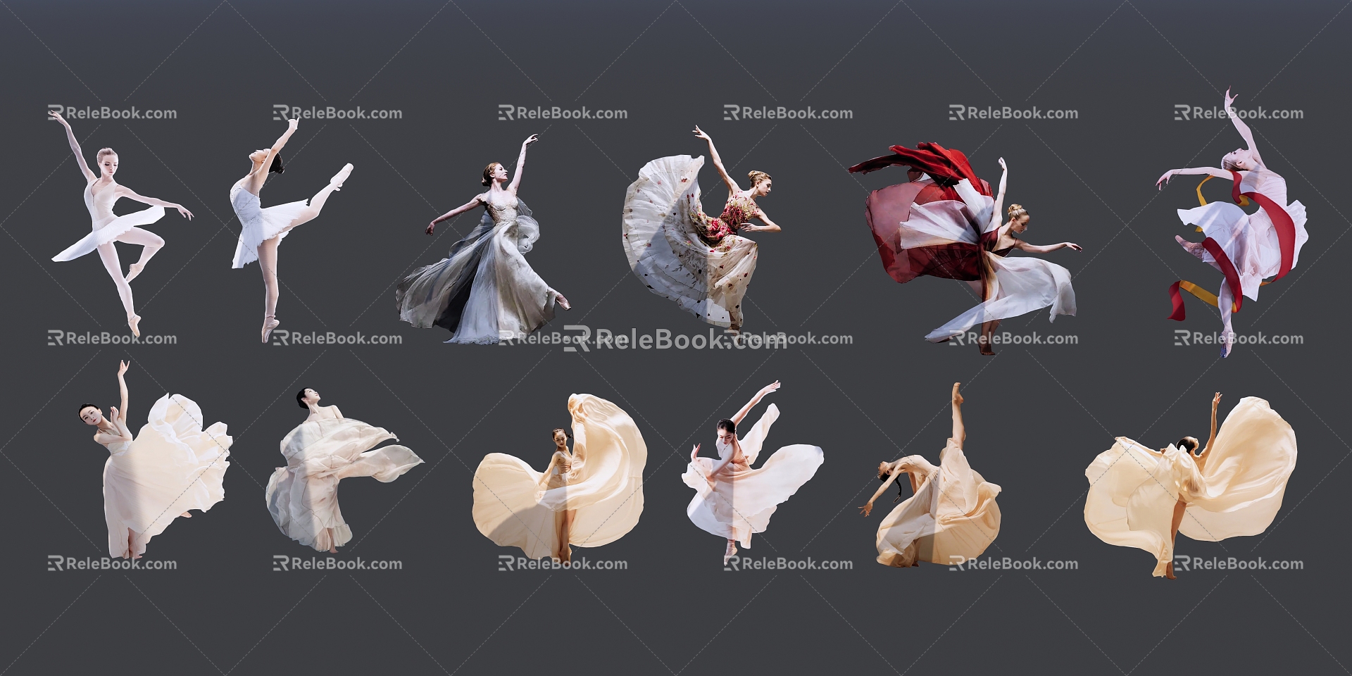 Modern Woman Dance 3d model