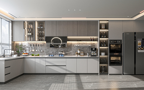 Modern Kitchen 3d model