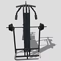 Multifunctional Home Gym Fitness Equipment With Weight Bench Barbell Rack And Dumbbells