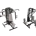 Multifunctional Home Gym Fitness Equipment With Adjustable Seats And Training Stations