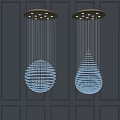 Modern Hanging Crystal Chandeliers With Spherical And Teardrop Shaped Elegant Light Fixtures
