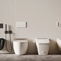 Modern Bathroom Toilet Collection Showcasing Black Wall Mounted And White Freestanding Designs