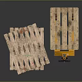 Wooden Pallets And Manual Hydraulic Pallet Jack Industrial Material Handling Equipment