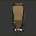 Vintage Brown Convertible Car With Red Wheels And Soft Top Retro Design