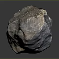 Natural Raw Stone Material With Grayish Blue Surface And Glossy Textured Look
