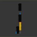 Practical Yellow And Black Cylindrical LINE Household Items For Daily Use With Various Sizes