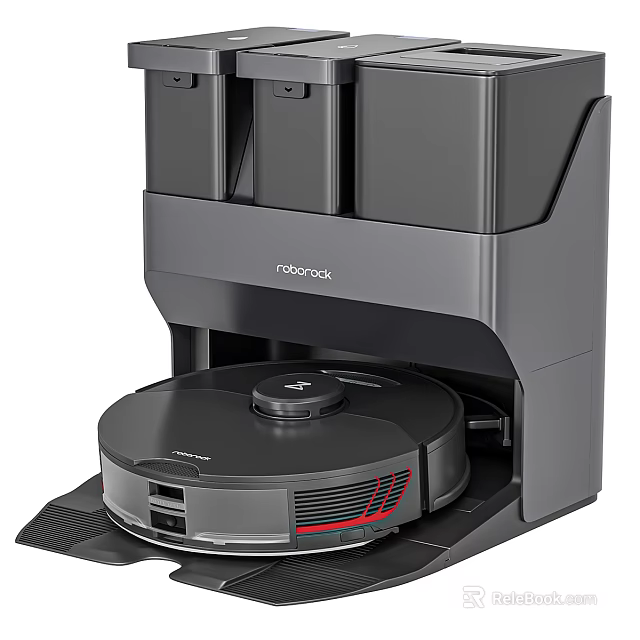 Roborock Smart Robot Vacuum Cleaner For Home Cleaning With Charging Station 3d model 