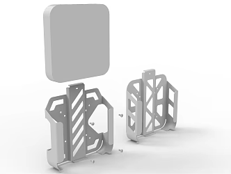 Modern bracket Apple computer small host fixed bracket 3d model