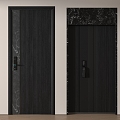 Modern double door 3d model