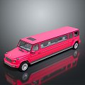 Bus Large Bus CMB Medium Van Large Van Bus School Bus Van Box Car 3d model