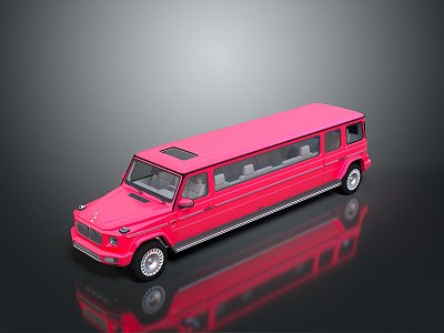 Bus Large Bus CMB Medium Van Large Van Bus School Bus Van Box Car 3d model