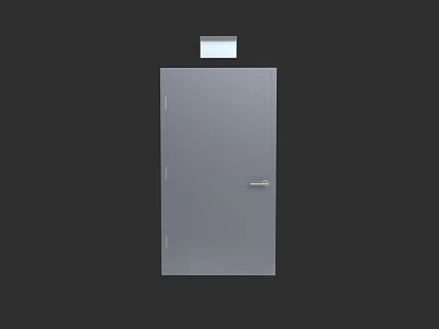 Modern Swing Door Design with Aluminum Frame and Handle for Interior Use 3d model