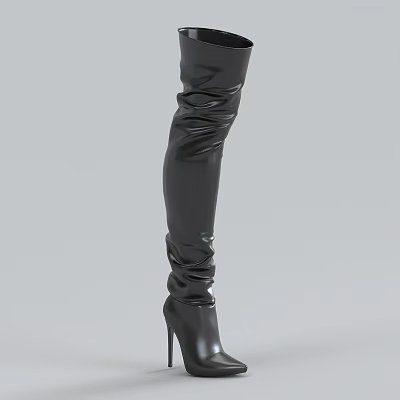 High Boots Shoes 3d model High Boots Shoes 3d model