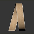 Wraped Edge Strip Wood Wraped Plastic Wraped Edge Strip Wood Grain Wraped Edge Strip 3d model