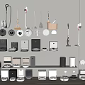 Modern Household Appliances with Different Styles and Various Designs for Daily Use