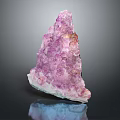 Natural Purple Wood Stone Decorative Piece With Unique Texture And Shine Finish