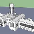Historic Gothic Architecture With Tall Tower And Pointed Windows Exterior Design