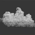 White Abstract Foam Like 3D Rendered Structure Against Dark Background 3d model
