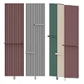 Modern Wall Paneling Design With Multiple Color Options Vertical Slats And Decorative Panels 3d model