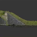 Detailed Miniature Railway Scene With Brick Arch Green Slope And Track