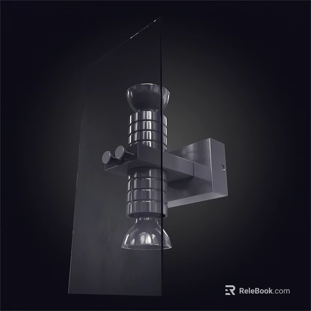 Modern Wall Light With Sleek Metal Multi Layer Structure And Contemporary Design Fixture 3d model 