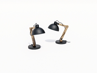 Old desk lamp 3d model