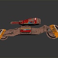 Sci-fi Tank Sci-fi Racing Cartoon Tank Sci-fi Vehicle 3d model