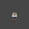 Large Container Ship Carrying Stacked Colorful Containers For International Cargo Transport