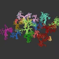 Multiple Dry Tree Models With Intricate Branch Structures And Natural Shapes