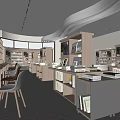 Modern Book Art Interior Design With Reading Area Bookshelves Sofa And Large Windows