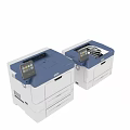 Xerox Phaser 6510 Blue And White Printer With Control Panel Printing