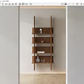 Silky Shelf Bookshelf 3d model